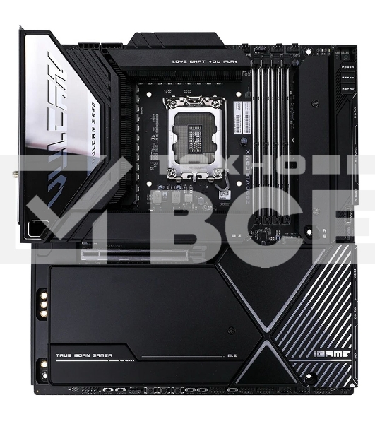 Материнская плата Colorful iGame Z890 VULCAN X V20, LGA 1851, Intel Z890, 4xDDR5, 5xM.2, 6xSATA, 2xPCIe 5.0 x16, 1xPCIe 4.0 x4, 1xHDMI, 1xDP, 1x 2.5Gb LAN, 1x 5Gb LAN, 6xUSB-A 3.2 Gen 2, 2xUSB-C 3.2 Gen 2, 1xUSB-C 3.2 Gen 2x2, 5x3.5 мм, 7.1, E-ATX
