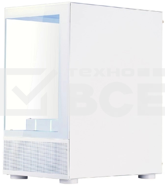 Корпус 1STPLAYER MIKU Mi2-A ARGB White / mATX / 3x120mm ARGB fans / Mi2-A-WH-2FC7R-W-1FC7-W