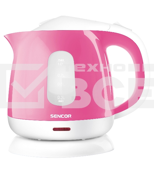 Чайник электрический Sencor SWK 1018RS розовый, 1 л, 1100 Вт