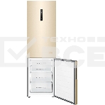 Холодильник Haier C4F640CGGU1 золотистый двухкамерный 285/115л морозилка снизу, No Frost, фото4