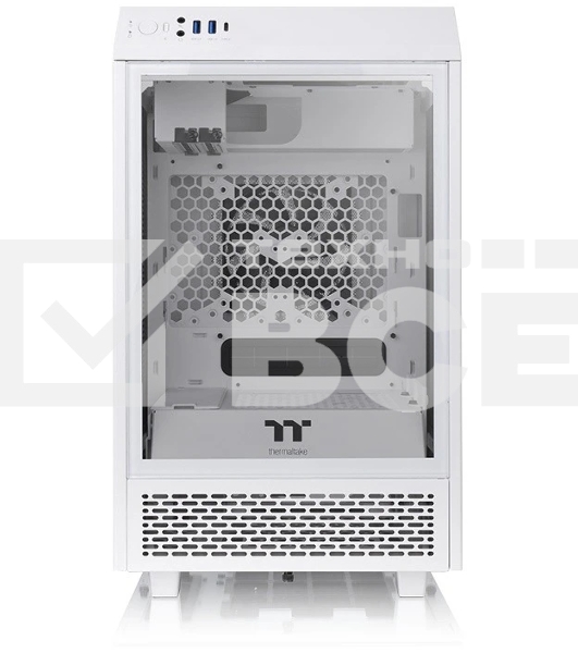 Компьютерный корпус Thermaltake The Tower 100 Snow CA-1R3-00S6WN-00/White/Win/SPCC/Tempered Glass*3