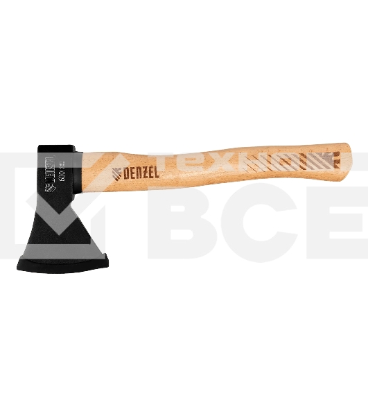 Топор Denzel 600 г, кованый, буковое топорище