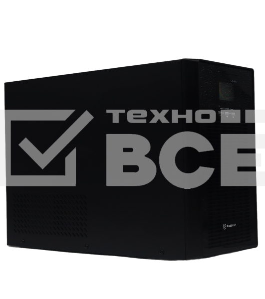 Источник бесперебойного питания (ИБП) Raskat HIL-3000VA+ 3000VA, 2400Вт, 6xIEC320, LCD, USB type-B, 2xRJ-45, 1xRS232, чистая синусоида