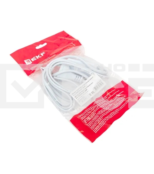 Шнур EKF ASB-610 для бра с выключателем 2м 2х0.5кв.мм