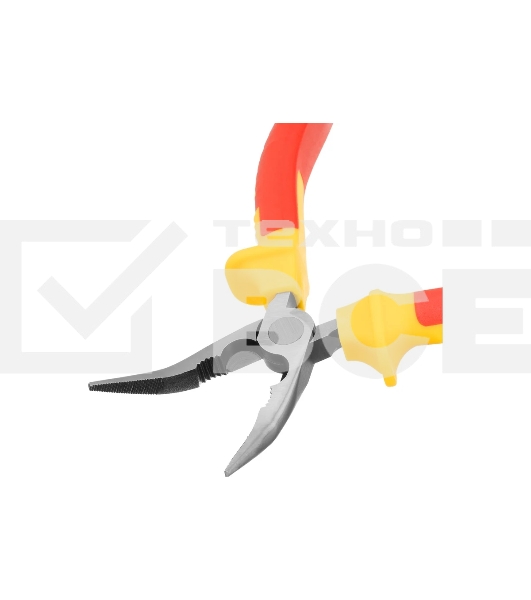 Длинногубцы Matrix изогнутые insulated 160 мм, двухкомпонентные рукоятки