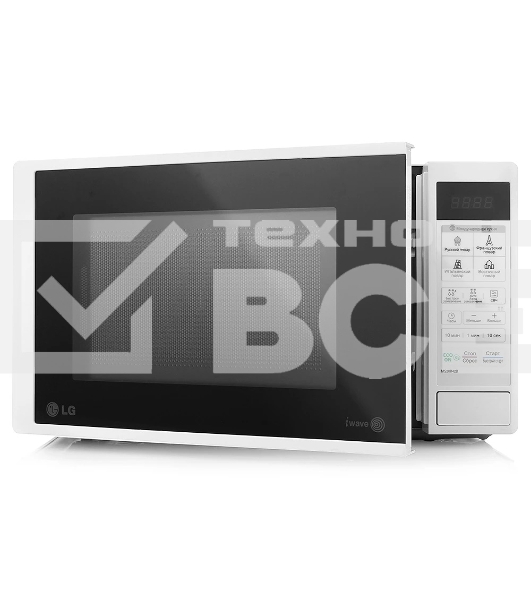 Микроволновая печь LG MS20R42D белый, 20 л, 700 Вт, переключатели - сенсор