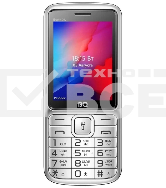 Мобильный телефон BQ 2810 BOOM XL серебристый