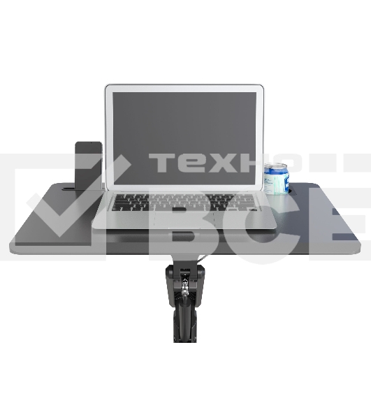 Стол для ноутбука Cactus VM-FDS101B столешница МДФ черный 70x52x105см (CS-FDS101BBK)