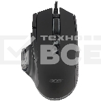 Мышь проводная Acer OMW180 черный, 6400 dpi, USB, кнопки - 9, фото2