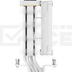 Cooler Ocypus Iota A40 WH White 220W/ All Intel/ AMD AM*/ Digital display / Screws, фото4