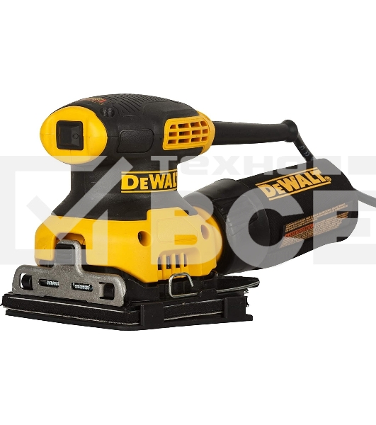 Вибрационная эксцентриковая шлифмашина сетевая DeWALT 230 Вт. 125 мм. DWE6411