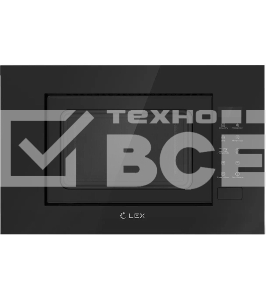Микроволновая печь встраиваемая LEX BIMO 20.02 черный, 20 л, 700 Вт, переключатели - сенсор