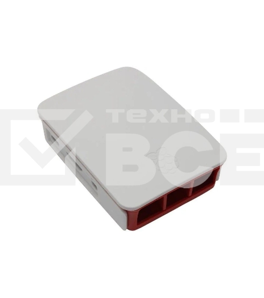 Корпус RA129 red-white для микрокомпьютера Raspberry Pi 3. ACD Red+White ABS Plastic case for Raspberry Pi 3