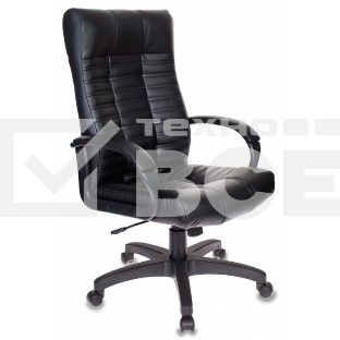 Кресло руководителя Бюрократ KB-10/BLACK черный, искусственная кожа