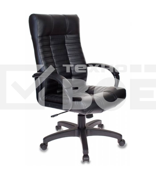 Кресло руководителя Бюрократ KB-10/BLACK черный, искусственная кожа