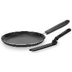 Сковорода блинная Rondell RDA-1408 круглая 22см, покрытие: Xylan Plus ручка несъемная (без крышки) черный, фото 1