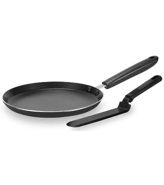 Сковорода блинная Rondell RDA-1408 круглая 22см, покрытие: Xylan Plus ручка несъемная (без крышки) черный