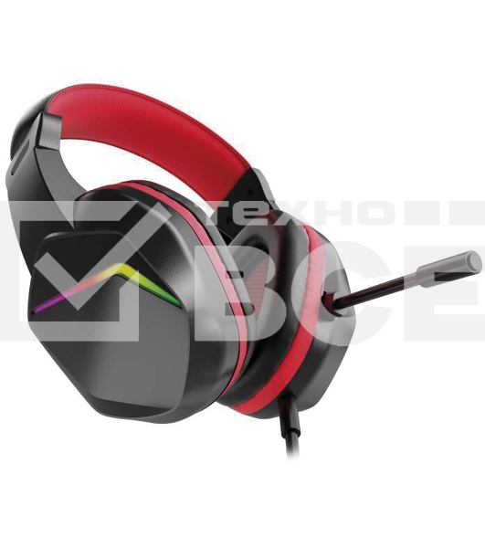 Наушники с микрофоном Оклик HS-L335G черный 2.2м мониторные USB оголовье (1972582)