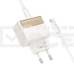 Сетевое зарядное устройство HOCO CS71Aaa 1USB+1Type-C 3.0A PD 20W+QC3.0 для Type-C Type-C, 1м, белый, фото3