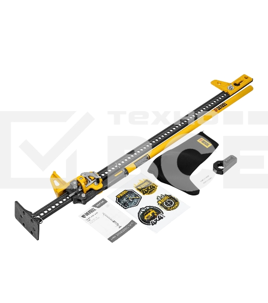 Домкрат реечный профессиональный Denzel 3,5 т, 115-1340 мм, High Jack