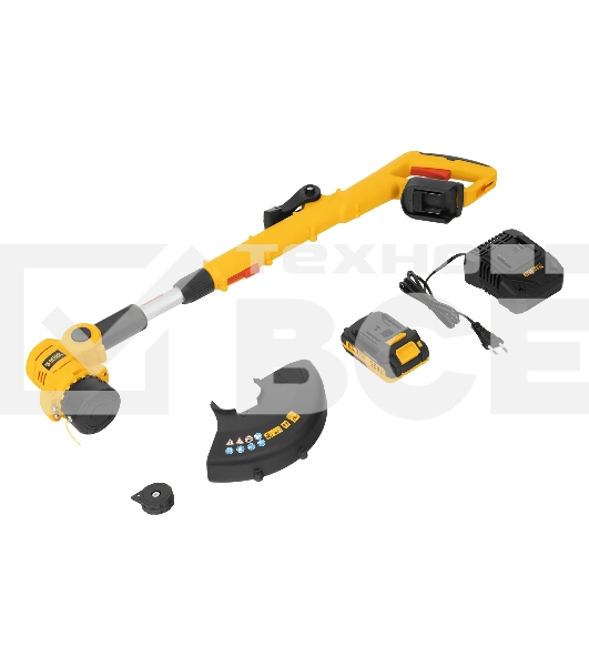 Триммер аккумуляторный Denzel GT-230, 230 мм, Li-Ion, 20 В