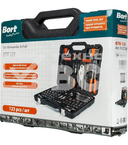 Набор ручного инструмента Bort BTK-123