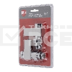 Набор дизайн-вентилей, CUBE, прямой (хром) 1/2