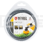 Леска для триммера Denzel армированная алюминием квадратная, 2,4мм х 15м, блистер ALUFLEX, фото 1