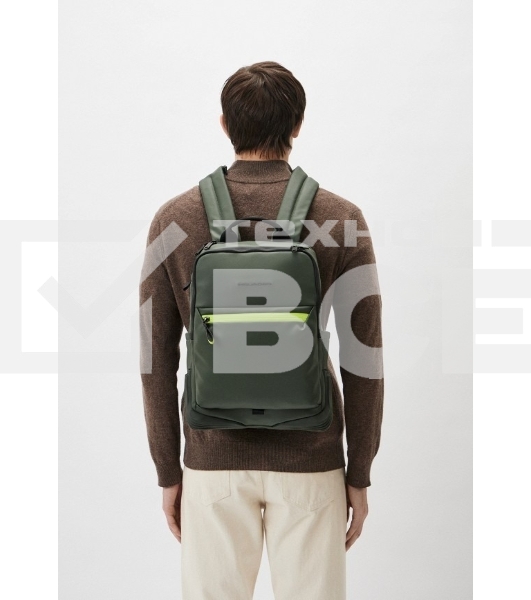 Рюкзак мужской Piquadro Corner 2.0 CA6464C2OW/VE темно-зеленый полиуретан/полиэстер