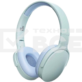 Беспроводные/проводные наушники Aksberry U3 Win Vibe бежево-синий, накладные, Bluetooth + проводной, до 10 ч