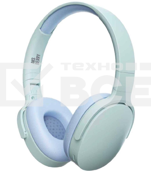 Беспроводные/проводные наушники Aksberry U3 Win Vibe бежево-синий, накладные, Bluetooth + проводной, до 10 ч