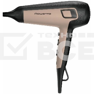 Фен Rowenta CV5E30E0 бежевый/черный, 1900 Вт, ионизация
