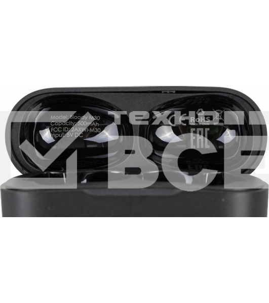 Наушники TWS A4Tech Bloody M30 черный, вкладыши, Bluetooth