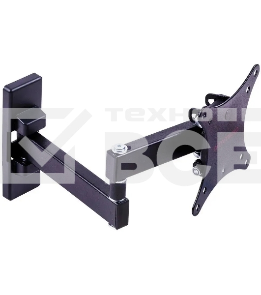 Кронштейн Arm media MARS-2 черный, 10'-32', наклонно-поворотный от стены 44-282мм VESA 100х100мм, до 20 кг, настенный