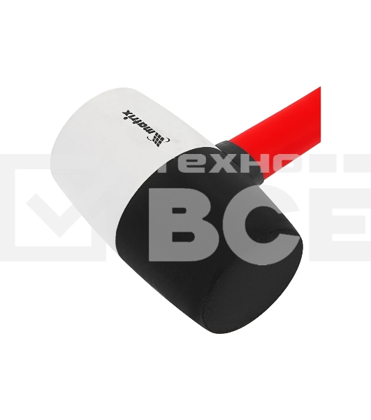 Киянка резиновая Matrix 11173, 910 г, черно-белая резина, фибергласовая рукоятка