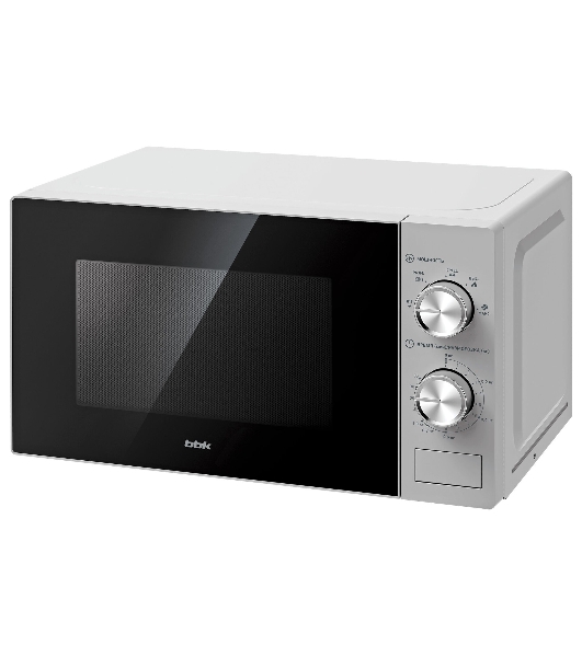 Микроволновая печь BBK 20MWS-764M/S серебристый, 20 л, 700 Вт, переключатели - поворотный механизм