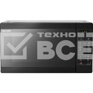 Микроволновая печь Sharp R-6800RK черный, 20 л, 800 Вт, переключатели - сенсор