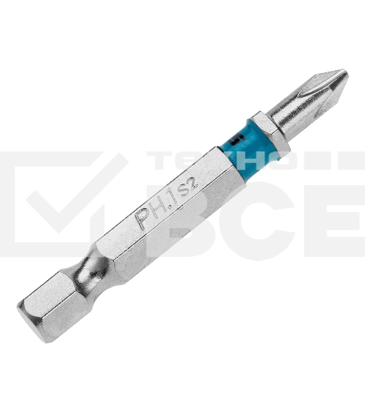 Бита Gross PH1х50мм, сталь S2, шестигр., 10 шт.