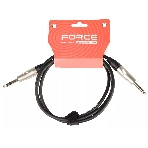 Кабель аудио FORCE FLC-101/1.51/4' TRS Jack - 1/4' TRS Jack, высококачественный стерео, используется для балансного подключения студийных мониторов, диаметр 6 мм, профессиональные металлические разъемы, длина 1,5 м, фото 1