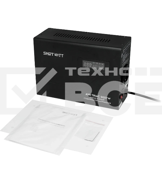 Стабилизатор напряжения Smartwatt AVR Triac 500TW 500ВА черный