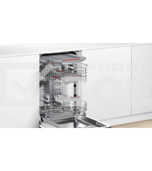 Встраиваемая посудомоечная машина Bosch SPV4HMX65Q, серебристый, 45 см, 10 компл., 45 дБ, класс A+
