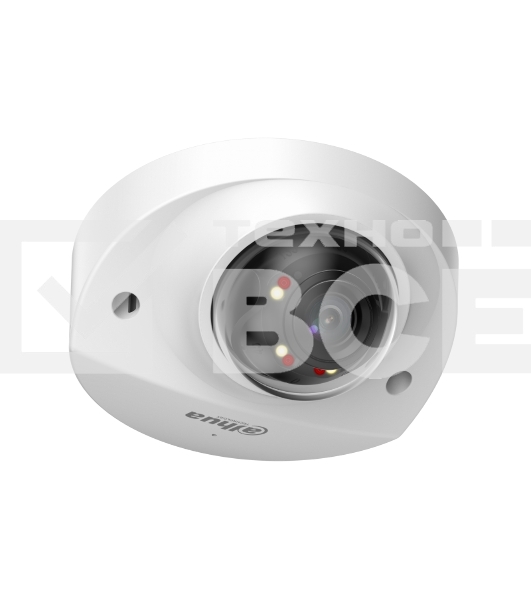 Уличная мини-купольная IP-видеокамера DAHUA DH-IPC-HDBW2449FP-AS-IL-0360B Smart Dual Light с ИИ 4Мп, 1/2.9” CMOS, объектив 3.6мм, видеоаналитика, ИК до 30м, LED до 30м, IP67, корпус: металл