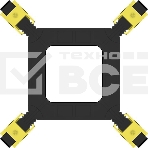 Устройство охлаждения (кулер) PcCooler R95-I Soc-1200/1700/1851 4-pin Al+Cu 95W 400gr Ret (R95-XXNIXX-GL), фото2
