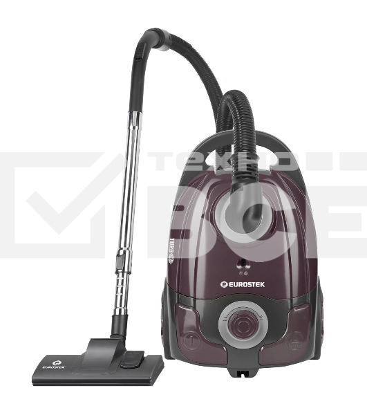 Пылесос Eurostek EVC-3512 фиолетовый, 500/2800 Вт, уборка сухая, пылесборник мешок, 3,5 л