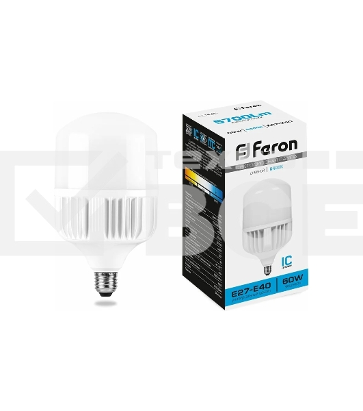 Лампа светодиодная Feron LB-65 (25782) 60 вт Е27/Е40 дневной