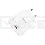 Блок питания (сетевой адаптер) HOCO C94A Metro 1xUSB-C с кабелем Type-C-Type-C, 3.0A, 20W, белый, фото4