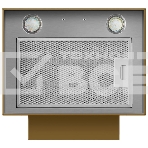 Вытяжка пристенная островная Maunfeld Bath 402 золотой, 40 см, 1150 куб. м/ч, 52 дБ, фото5