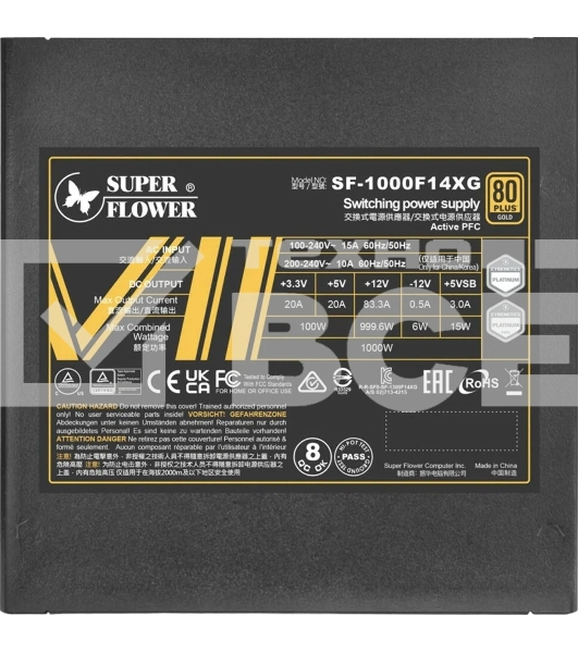 Блок питания Super Flower Leadex VII XG 1000W ATX 3.1 черный (SF-1000F14XG)