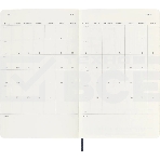 Еженедельник Moleskine ACADEMIC SOFT WKNT Large 130х210 мм, датированный на 18 месяцев, 208 страниц, мягкая обложка синий, фото2
