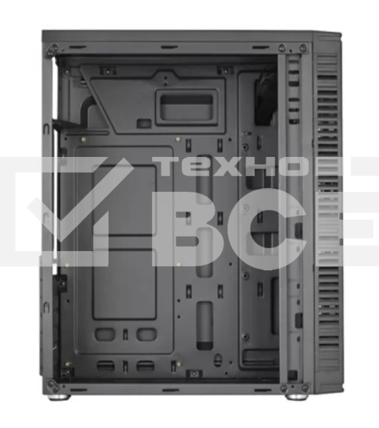 Компьютерный корпус Midtower Filum 00-00866547 ATX S17 черный, без БП, RGb strip, USB 3.0/2.0